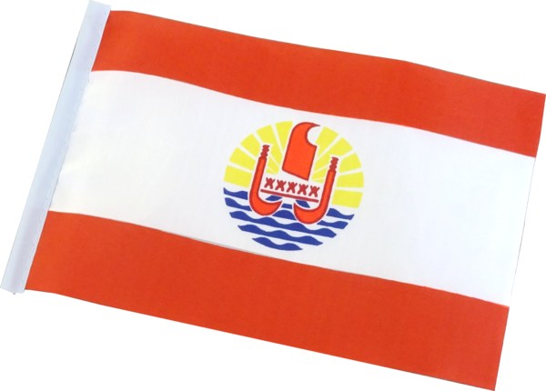 Bandiera di Tahiti e della Polinesia Francese - formato grande