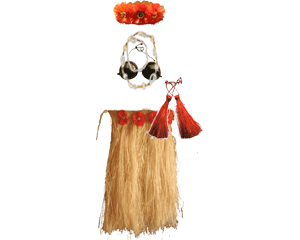 Costume di danza Tahitiana - Per adulto STANDARD - naturale