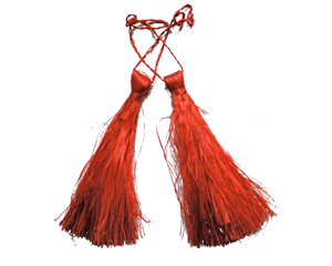 Pompons da polso o ii - Adulto - Rosso