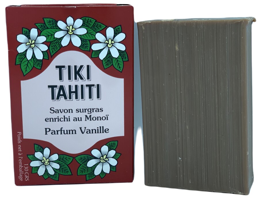 Jabón Monoi de Tahiti con perfume de Vainilla Tiki